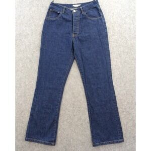 M. Martin Jeans Mens 27 Blue Denim High Rise Boot Cut Button Fly Dark Wash